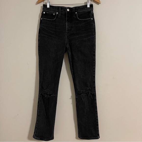 Madewell womens black slim Demi boot size 26 tall - Picture 1 of 10
